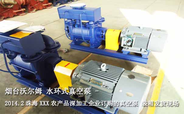 2014.2珠海某農產品深加工企業(yè)四效廢熱玉米漿蒸發(fā)器配套水環(huán)式真空泵案例